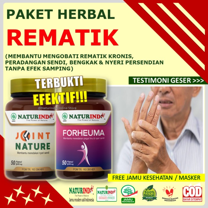 Obat Herbal Rematik Paling Ampuh Dari Ahli Farmasi Indonesia